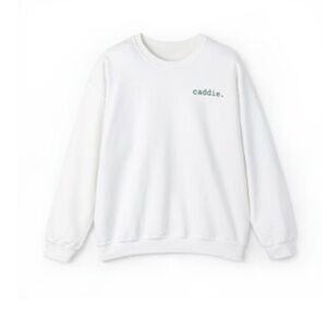 Caddie Gildan Women's Crewneck Top in White